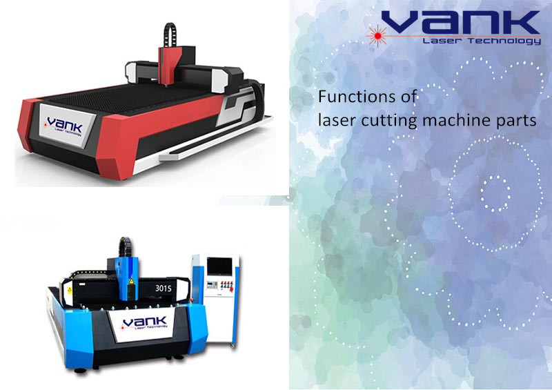 Funciones de las piezas de la máquina de corte por láser.